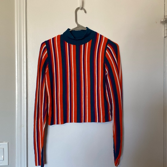 Victor Glemaud Sweaters - Victor Glemaud striped long sleeve cropped sweater size XS
